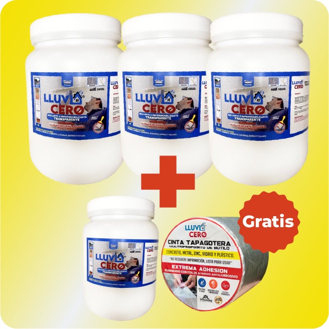 LLuvia Cero Pack 3.5L+Cinta+Brocha